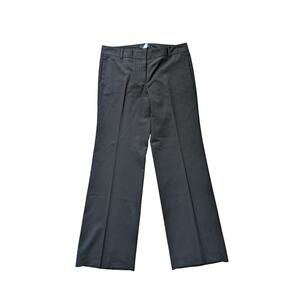 J.Crew Favorite Fit Trouser Pants 12 Black Wool WideLeg Office Siren Career Work